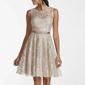 Betsy & Adam Silver Dress